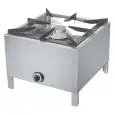 FORNELLONE A GAS 1 FUOCO - Mod. FG11 - Bruciatore rimovibile - Dimensioni mm. L 60,5 x P 60,5 x h 460 - Peso Kg. 21,4 - Norma CE