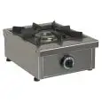 FORNELLONE A GAS 1 FUOCO - Mod. FG65 - Bruciatore rimovibile - Dimensioni mm. L 340 x P 490 x h 210 - Peso Kg. 13 - Norma CE