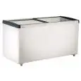 Frigorifero e congelatore a pozzetto - Mod FRC 500 PFF - Capacità netta Lt 439 - Capacità lorda Lt 516 - Potenza W 280 - Dimensioni interne cm L 148,3 x P 50,5 x 64,5 H - Dimensioni esterne cm L 163,4 x P 65,3 x 90 H - Peso kg 64 - In dotazione: n 3 ceste