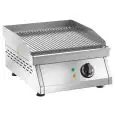 Fry Top elettrico professionale da banco piastra rigata in acciaio Amitek FT1R