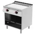 Fry Top elettrico professionale piastra liscia cromata Desco FTE72MD linea BOHEME