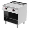 Fry Top elettrico professionale piastra rigata cromata Desco FTE72ME linea BOHEME