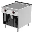 Fry Top elettrico professionale piastra rigata in acciaio Desco FTE92MB linea BOHEME