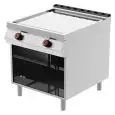 Fry Top elettrico professionale piastra liscia cromata Desco FTE92MD linea BOHEME