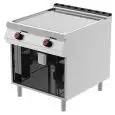 Fry Top elettrico professionale piastra rigata cromata Desco FTE92ME linea BOHEME