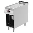 Fry Top a gas professionale piastra rigata cromata Desco FTG91MD linea BOHEME