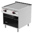 Fry Top a gas professionale piastra liscia in acciaio Desco FTG92MA linea BOHEME