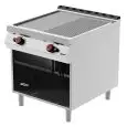 Fry Top a gas professionale piastra 1/2 liscia 1/2 rigata in acciaio Desco FTG92MC linea BOHEME