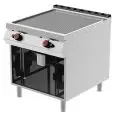 Fry Top a gas professionale piastra rigata cromata Desco FTG92ME linea BOHEME