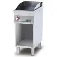 Fry Top elettrico professionale piastra liscia cromata superchrome Allforfood FTL/74ETS linea ELLE