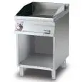 Fry Top elettrico professionale piastra liscia cromata superchrome Allforfood FTL/76ETS linea ELLE