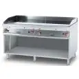 Fry Top a gas professionale piastra liscia in acciaio Allforfood FTL/916G linea ELLE