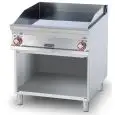 Fry Top elettrico professionale piastra liscia cromata superchrome Allforfood FTL/98ETS linea ELLE