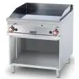 Fry Top a gas professionale piastra liscia in acciaio Allforfood FTL/98G linea ELLE