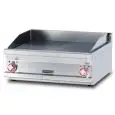 Fry Top elettrico professionale da banco piastra 1/2 liscia 1/2 rigata cromata superchrome Allforfood FTLRT/78ETS linea ELLE