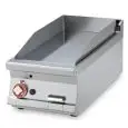 Fry Top a gas professionale da banco piastra liscia cromata superchrome Allforfood FTLT/94GS linea ELLE