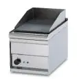 Fry Top elettrico professionale da banco piastra rigata in acciaio Allforfood FTR/1EM linea ELLE