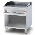 Fry Top elettrico professionale piastra rigata cromata superchrome Allforfood FTR/78ETS linea ELLE