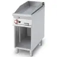 Fry Top a gas professionale piastra rigata cromata superchrome Allforfood FTR/94GS linea ELLE