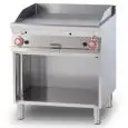 Fry Top a gas professionale piastra rigata in acciaio Allforfood FTR/98G linea ELLE