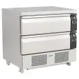 CASSETTIERA REFRIGERATA CON RUOTE - GN1/1 - VENTILATA DOPPIA - Temp + 1°C / +4°C  / -18°C / -21°C - Modello G-CBR22
