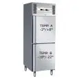 Armadio frigo in acciaio inox combinato positivo e negativo (congelatore) gastronorm Forcar G-GNV600DT