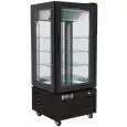Espositore refrigerato verticale in lamiera verniciata ventilato con temperatura negativa e capacità Lt 280 Forcar G-LDC65B
