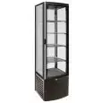 Espositore refrigerato verticale in lamiera verniciata ventilato con temperatura positiva e capacità Lt 280 Forcar G-LSC280B