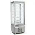 ESPOSITORE REFRIGERATO VERTICALE PER PASTICCERIA E GELATERIA - TRIPLO VETRO SU 4 LATI - Mod. G-VGP420BT - STATICO - CAPACITA' Lt 420 - TEMPERATURA -15°/-24°C - Dim. cm L 70 x P 65 x h 190 - Norma CE