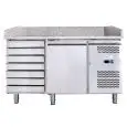 Banco pizza refrigerato in acciaio inox Forcold G-PZ1610TN-FC