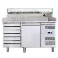 Banco pizza refrigerato in acciaio inox Forcold G-PZ1610TN33-FC