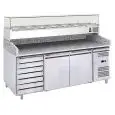 Banco pizza refrigerato in acciaio inox Forcold G-PZ2610TN33 FC