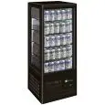Espositore da banco vetrina refrigerata per bibite con temperatura positiva e capacità Lt 98 Forcar G-TCBD68B