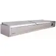 Espositore porta ingredienti refrigerato con coperchio per bacinelle GN 1/4 Forcar VRXSS 1/4