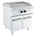 Fry Top a gas professionale piastra rigata in acciaio Allforfood K7K210N linea ANIS