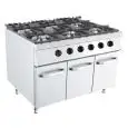 Cucina a gas 6 fuochi Allforfood K7S201N-3F linea ANIS