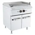 GRIGLIA A PIETRA LAVICA A GAS - MOD K7N200N - Griglia in acciaio inox - Vano con ante - Dimensioni cm L 80 x P 73 x H 90 - Norma CE