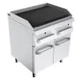 GRIGLIA A GAS E ACQUA - MOD K7X200N - Fiamma pilota - Alimentazione a metano - Dimensioni cm L 80 x P 73 x H 90 - Norma CE