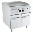 Fry Top a gas professionale piastra 1/2 liscia 1/2 rigata in acciaio Allforfood K9K220N linea ANIS