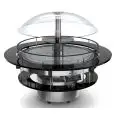 ISOLA BUFFET ESPOSITIVA REFRIGERATA - MOD. GIROTONDO 2.0 - STRUTTURA IN ACCIAIO INOX - Temp. °C +4/+10 - POTENZA W 480 - ALIMENTAZIONE MONOFASE V 230/1/50 Hz - REFRIGERAZIONE VENTILATA - GAS REFRIGERANTE R290 - SBRINAMENTO AUTOMATICO A GAS CALDO - DIM cm 