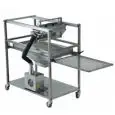 MACCHINA GLASSATRICE - MOD. GLASS-ICE - PER PASTICCERIA - ALIMENTAZIONE MONOFASE 220-240/1/50HZ - POENZA W 700 - DIMENSIONI cm L 110 x P 60 x 101 h - NORMA CE