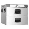 MANTENITORE DI TEMPERATURA CON 2 CASSETTI - MOD. GMC2E - VERSIONE ELETTRONICA - CAPACITA': 2 GN 1/1 - ALIMENTAZIONE MONOFASE V 230/1/50 Hz - POTENZA W 900 - DIMENSIONE Cm L 65 X P 60 X h 51 - Peso Kg 35