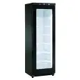 Armadio frigorifero congelatore - Mod GN 400 G BT BLACK - Statico con agitatore - N 1 porta vetro - Capacità Lt 400 - Temperatura -15°/-22º C - Dimensioni cm L 60 x P 62,5 x h 186