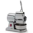 GRATTUGIA - MOD. GRF8I - ALIMENTAZIONE 230V/1/50Hz MONOFASE - POTENZA W 370 - PRODUZIONE ORARIA Kg 30 - DIM. cm L 28 x P 17 x h 31 - NORMA CE