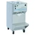 MANTECATORE VERTICALE PER GELATO - MOD. MANT GI6 - CONDENSATORE AD ARIA/ACQUA - CAPACITA' Kg 8/12 - PRODUZIONE ORARIA Kg 60 - ALIMENTAZIONE V 400/50Hz TRIFASE - POTENZA Kw 4,5 - DIM. Cm L 53 x P 85 x h 118 - NORMA CE