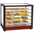 ESPOSITORE DA BANCO VETRINA RISCALDATA SNACK - Mod. HSD5-B2 - N. 5 ripiani - Temperatura +20°/+90°C - Alimentazione monofase 230V/1/50-60Hz - Potenza W 1800 - Dimensioni cm L 78 x P 49 x 64h