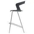 SGABELLO IBIS - MOD. 302 - STRUTTURA IN TUBO DI ACCIAIO - SEDUTA IN TECNOPOLIMERO COMPOSITO - FINITURA CROMATA PER USO INTERNO - FINITURA VERNICIATA PER USO INTERNO/ESTERNO - DIM. Cm L 55 x P 57 x H 108 - NORMA CE