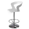SGABELLO IBIS - MOD. 303B - STRUTTURA A BASAMENTO CENTRALE GIREVOLE IN ACCIAIO - SEDUTA IN TECNOPOLIMERO COMPOSITO - ALTEZZA SEDUTA cm 65 - PER USO INTERNO - DIM. Cm L 55 x P 53 x H 100 - NORMA CE