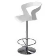 SGABELLO IBIS - MOD. 303 - STRUTTURA A BASAMENTO CENTRALE GIREVOLE IN ACCIAIO - SEDUTA IN TECNOPOLIMERO COMPOSITO - PER USO INTERNO - DIM. Cm L 55 x P 53 x H 109 - NORMA CE