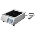Piastra ad induzione trifase con piano di cottura in vetro temperato Allforfood MN 50
